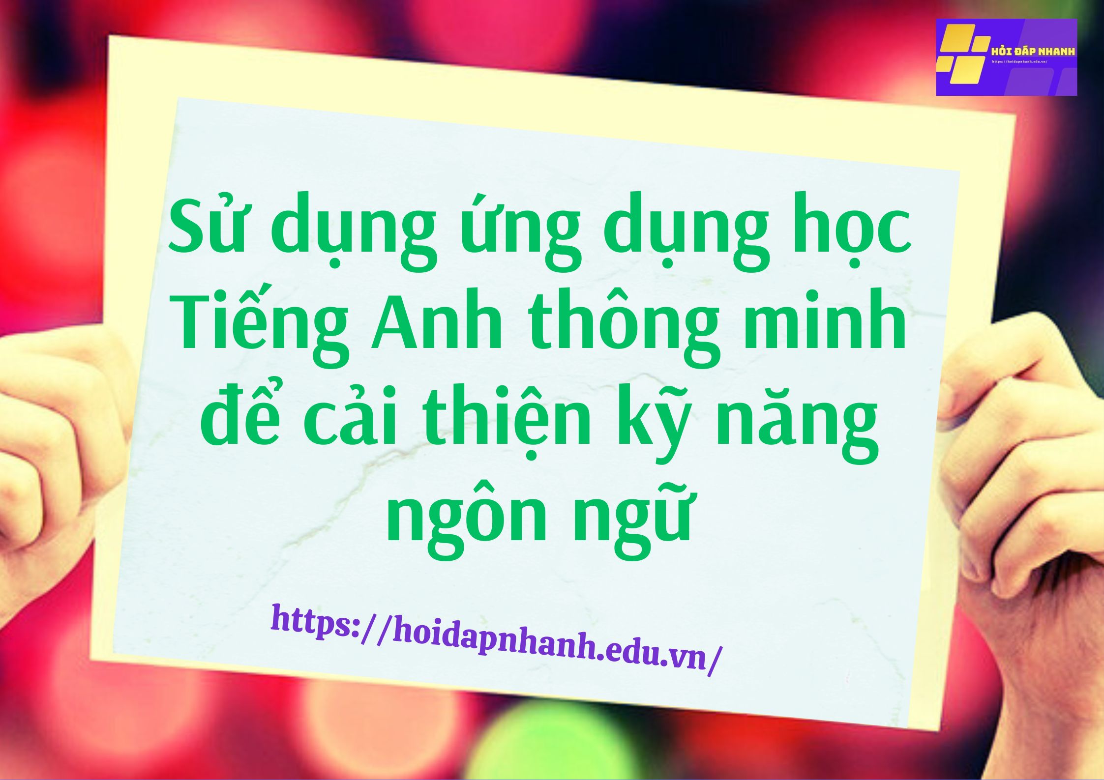 Sử dụng ứng dụng học tiếng Anh